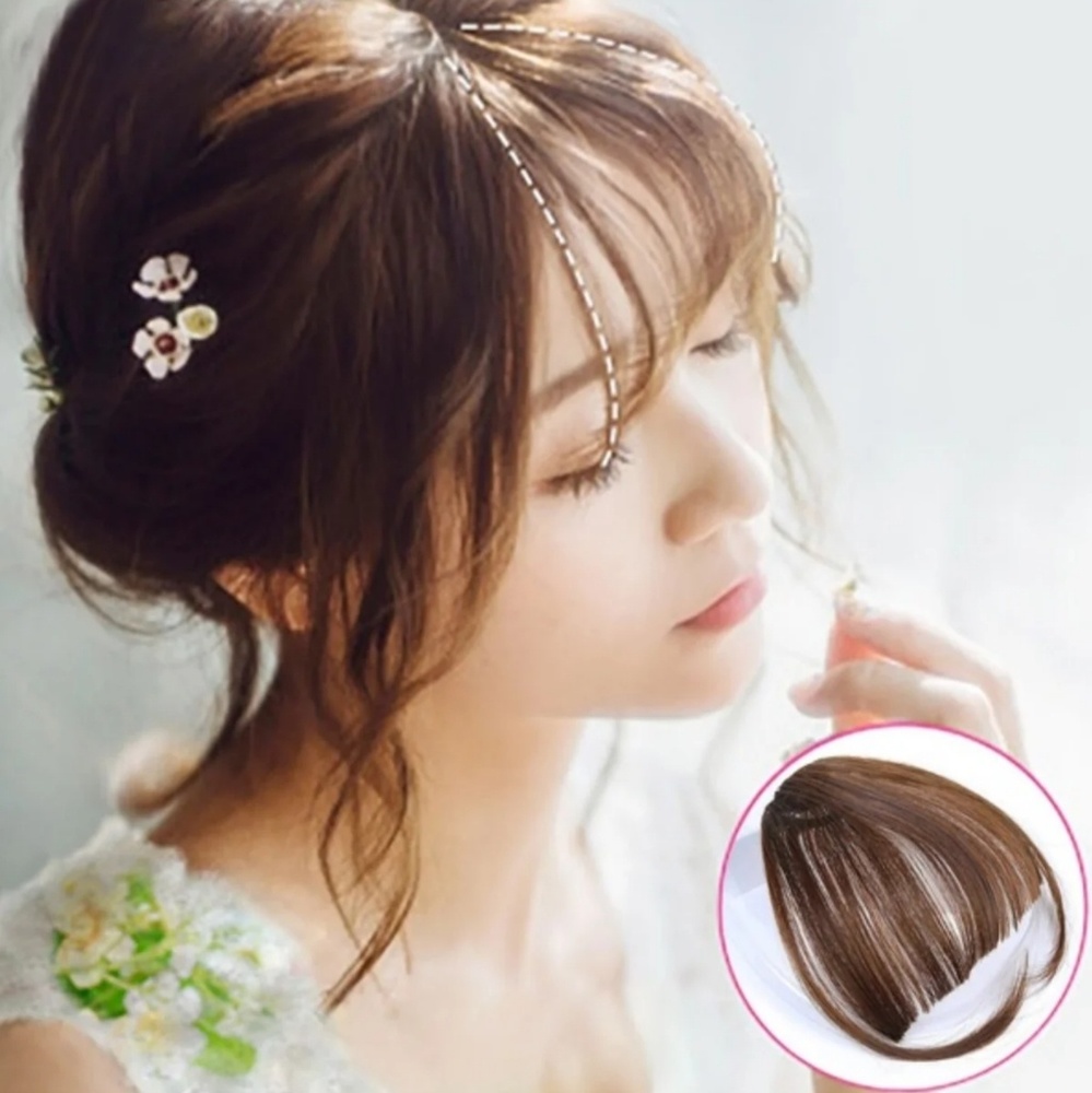 Clip extensions bangs